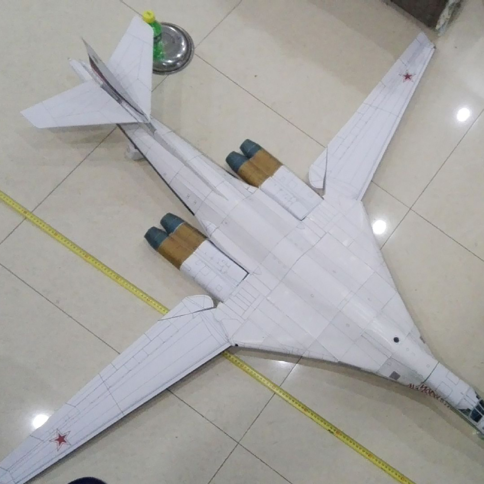DIY 1:72 Tupolev Tu-160 bomber Black Jack Plane DIY Paper