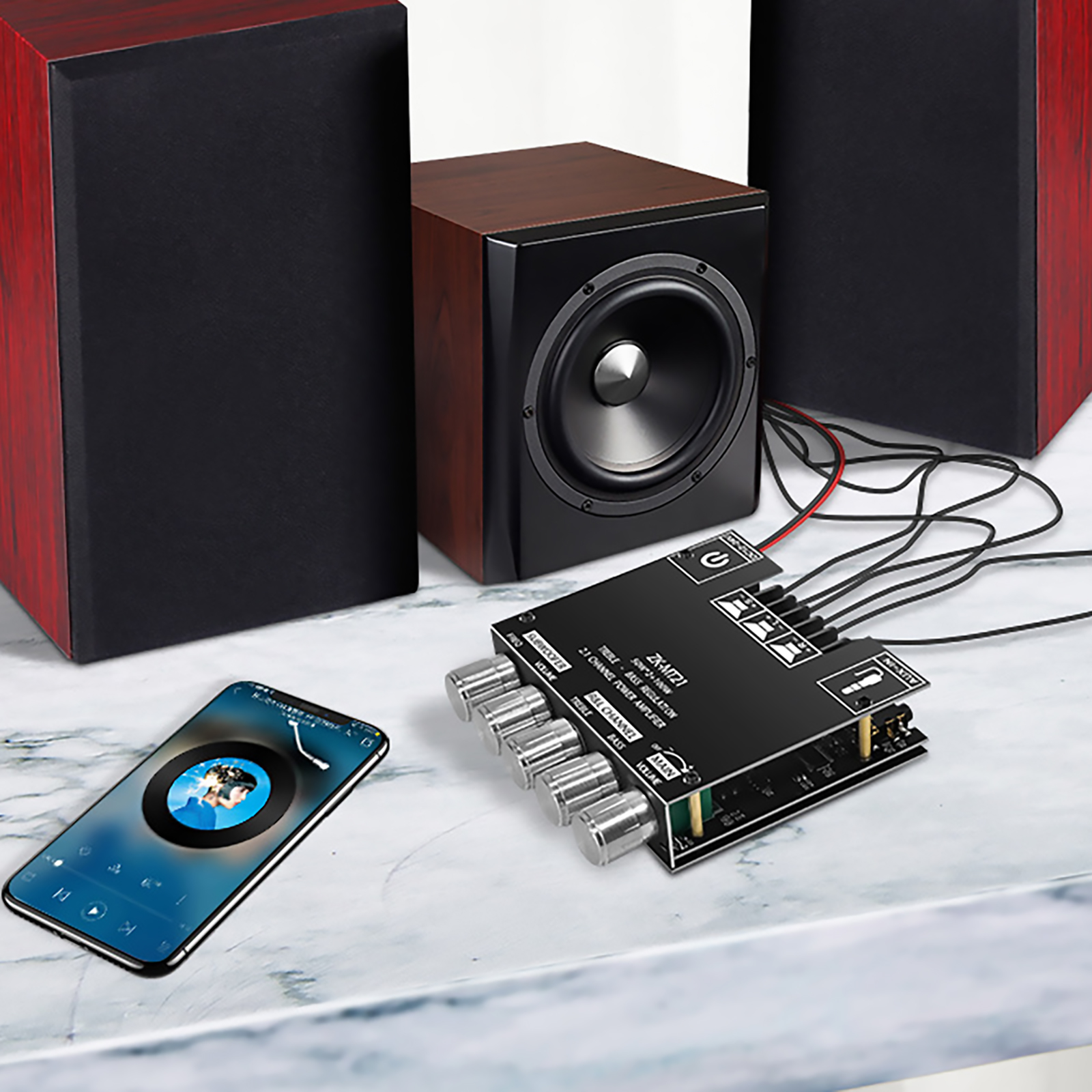 ZK-MT21 2.1Channels Bluetooth Audio Power Amplifier Board