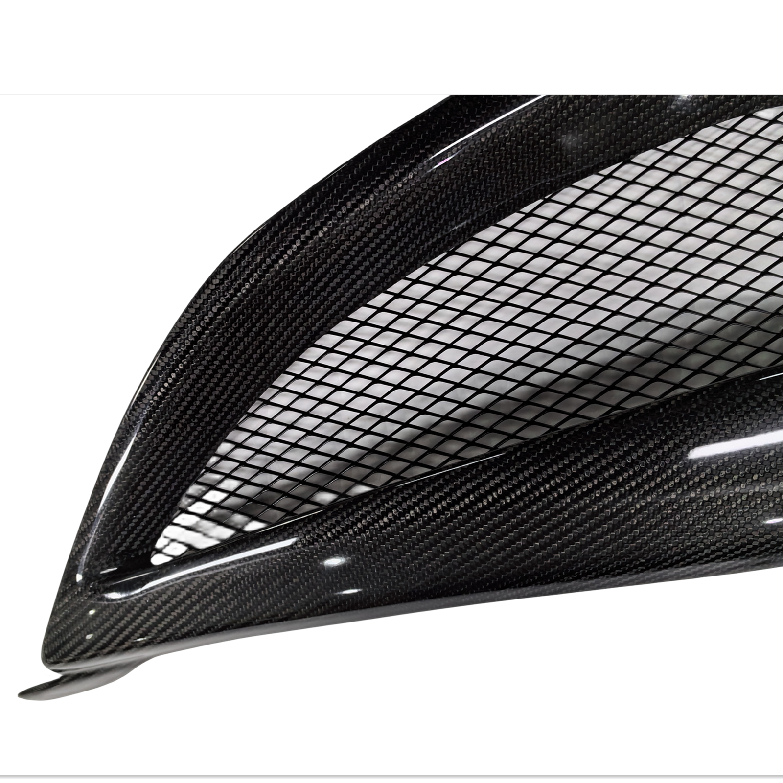 Carbon Fiber Front Bumper Grille Grill Fit For Mazda 6 2003-2005