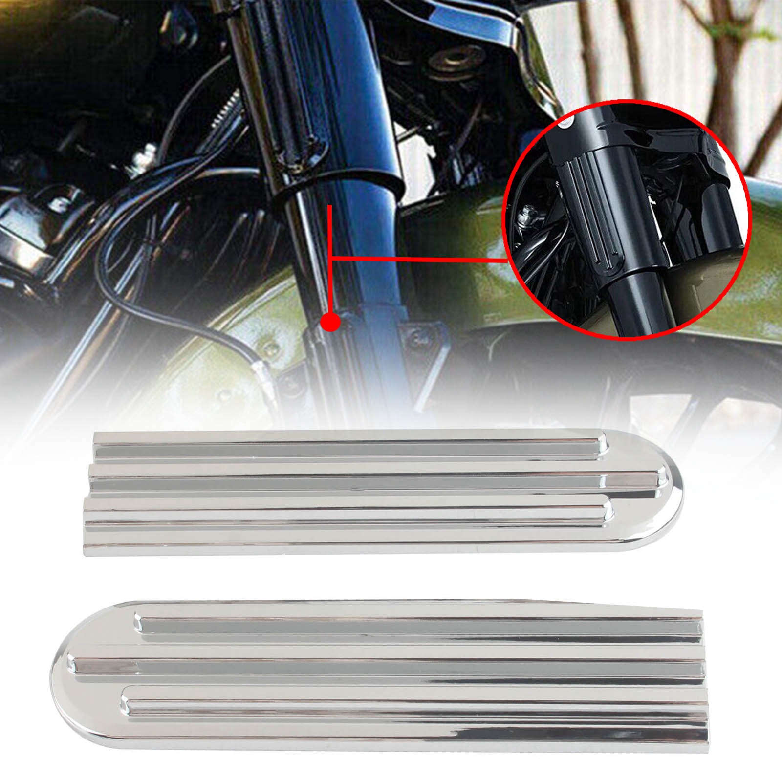 Upper Fork Slider Accent Fits Harley Touring Electra Street Road