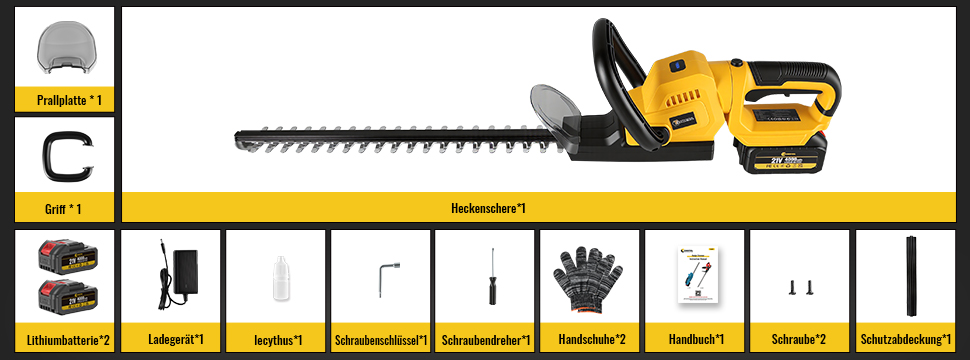 Conentool Heckenschere - Anwendung 2 (2 Akkus)