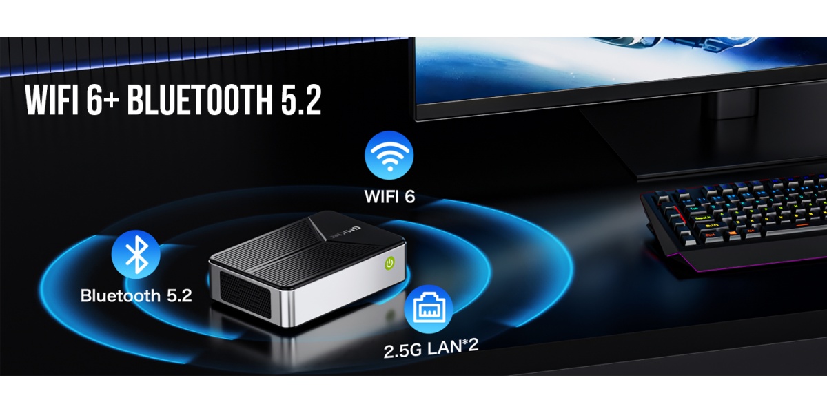 GMKtec G9 Mini PC Intel N150 12GB LPDDR5 RAM 64GB EMMC No SSD NAS