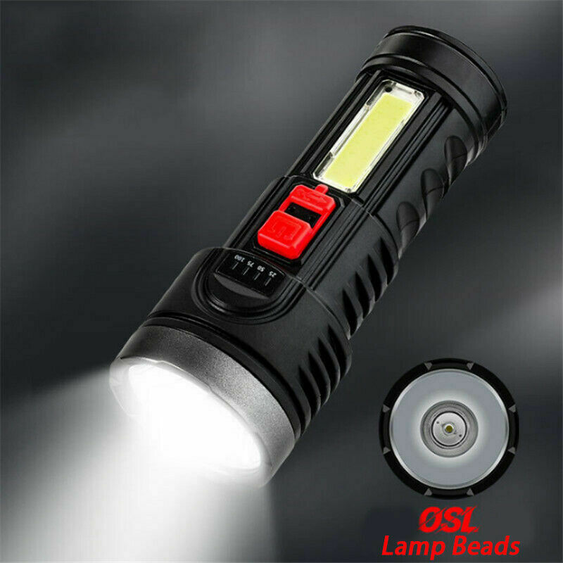 10000000LM Super Bright Torch Led Flashlight USB Rechargeable Tactical Summit 2 Charger All Lights Flashing