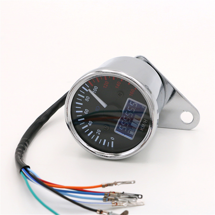 1x Motorcycle Digital Odometer Speedometer Gauge Turn