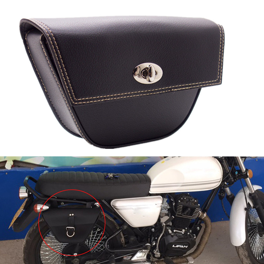 WLICC Universal PU Leather Motorcycle Fork Bag Waterproof Saddlebags Handlebar Tool Sissy Bar Storage Bag with 2 Straps for Harley Motorcycle Tool Bag Honda Suzuki Sportster Yamaha WLICC Universal PU Leather Motorcycle Fork Bag Waterproof Saddlebags Handlebar Tool Sissy Bar Storage Bag with 2 Straps for Harley Motorcycle Tool Bag Honda Suzuki Sportster Yamaha