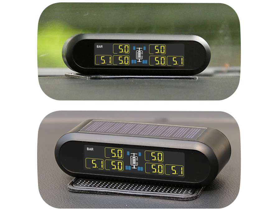 Car Wireless Solar TPMS Tire Pressure Monitoring System + 6 Sensors Universal 8138810002937 eBay