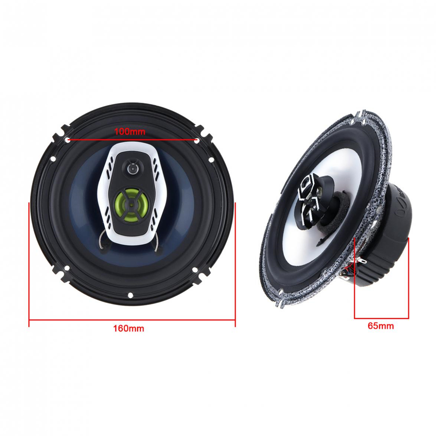 2x 6 Inch 600W 3 Way Car Coaxial Hifi Speakers Stereo Non