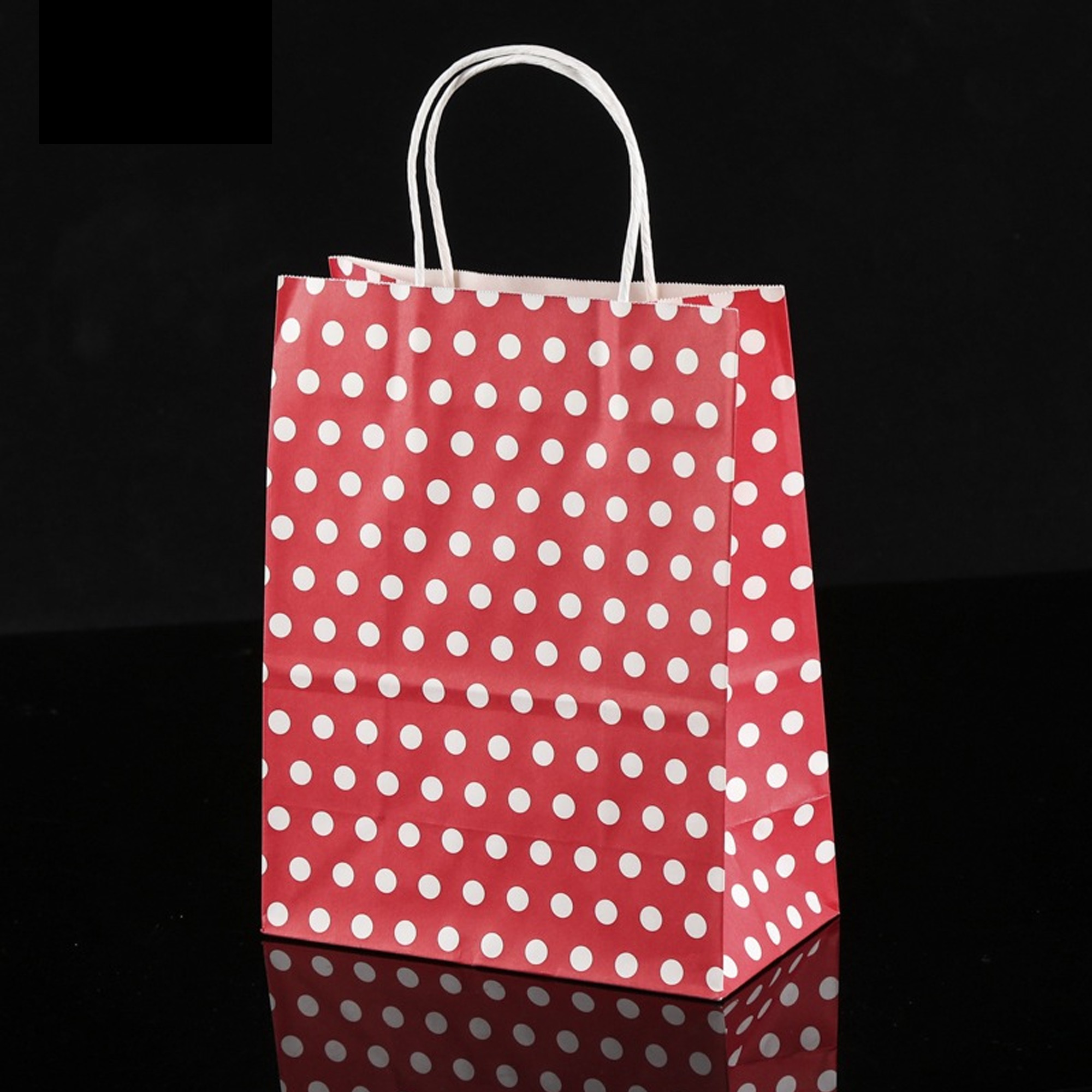 8 27x4 33x10 63in Red Polka Dot Paper Kraft Christmas Gift Ping 8 27x4 33x10 63in Red Polka Dot Paper Kraft Christmas Gift Ping Bag 12pcs