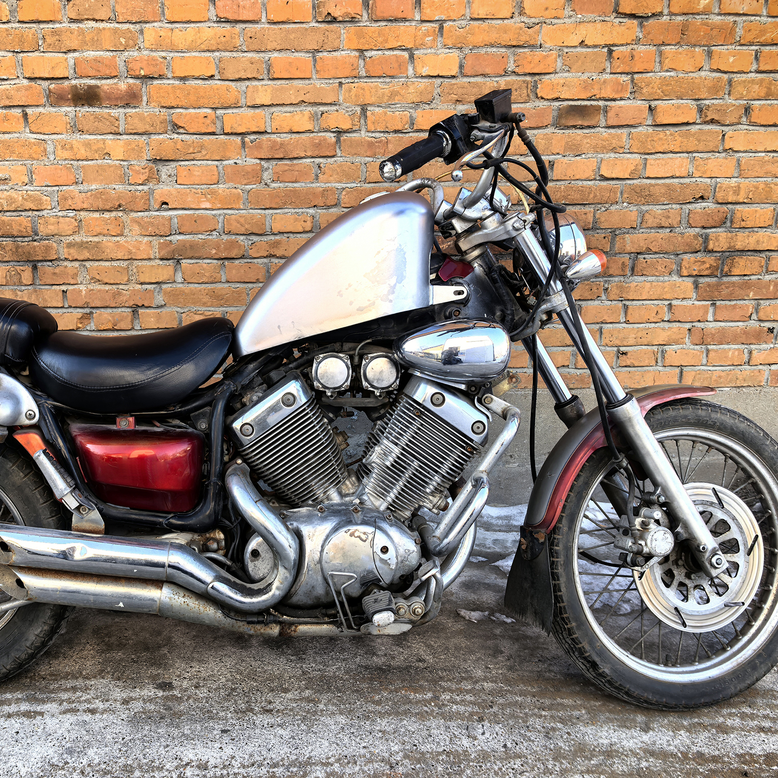 Motorcycle Handmade 12L Gas Fuel Tank For YAMAHA Virago XV400