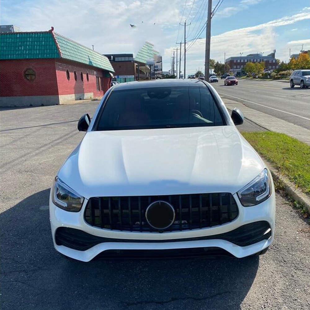 W253 X253 Grill GT R Front Bumper Black Grille Mesh For Mercedes GLC