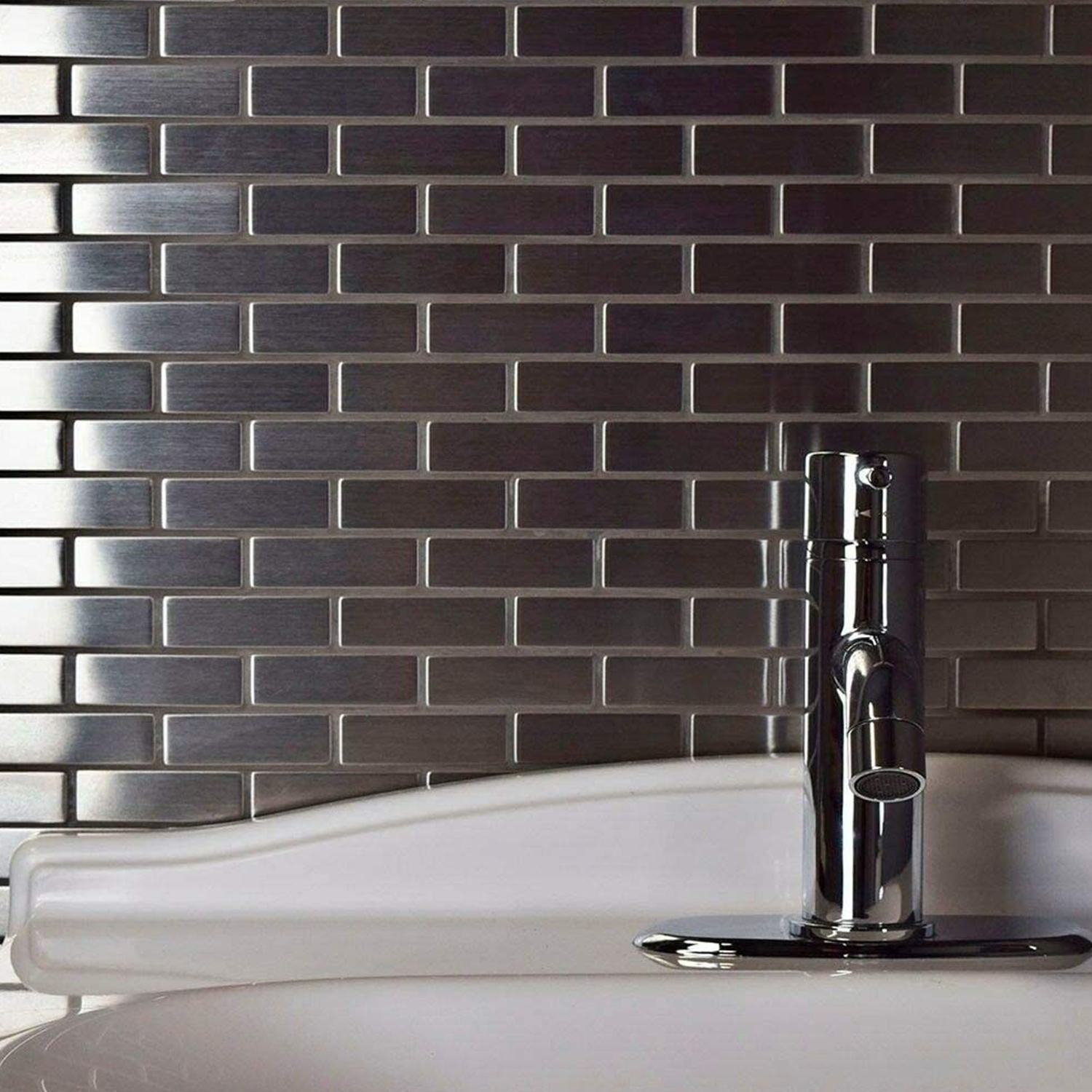 self adhesive stainless steel splashback