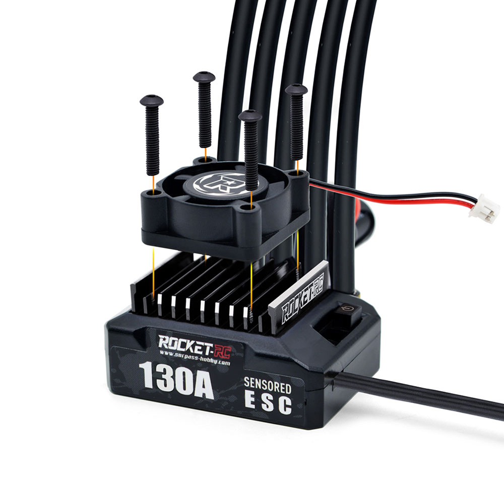 ROCKET-RC 130A ESC 6V/5A BEC 新品未使用 New ROCKET-RC 130A Brushless ESC Program Card for 1/10 RV