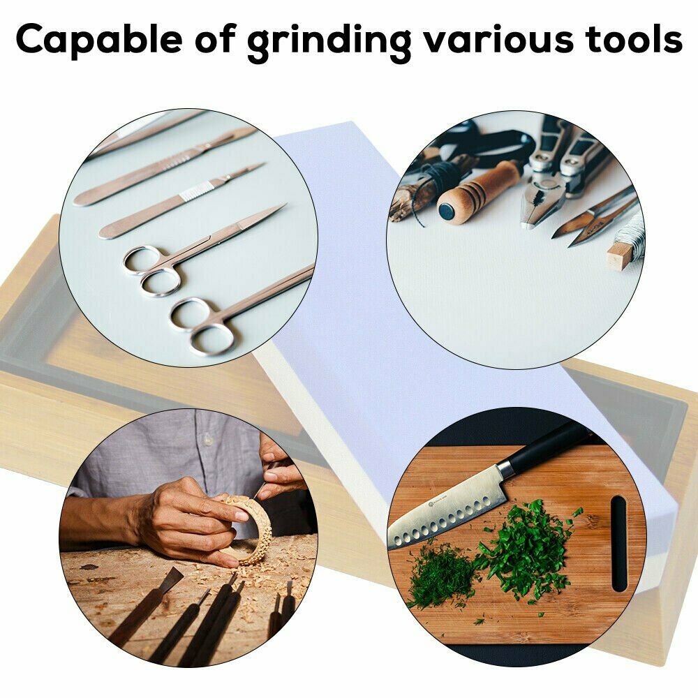 2-IN-1 Professional Double Sided Knives Sharpening Whetstone 240-8000 grit