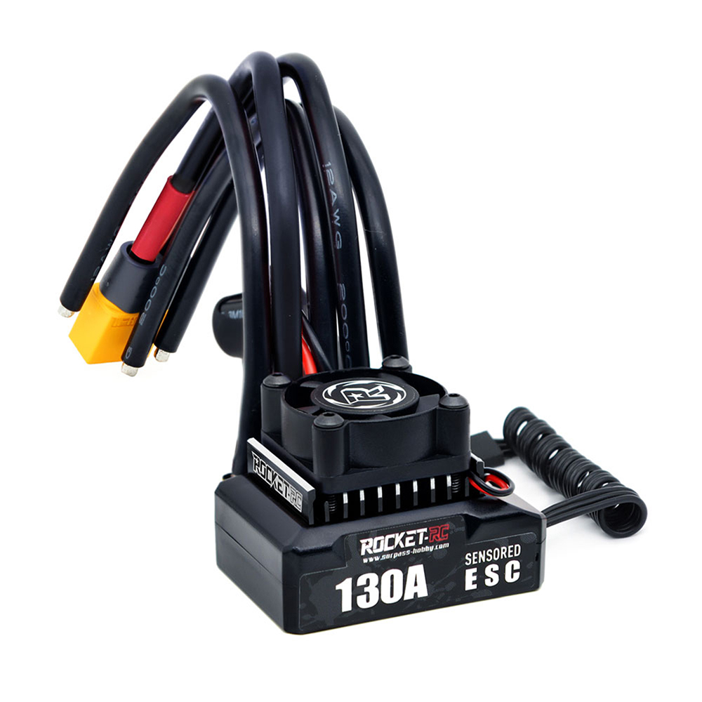 Regolatore Di Velocità Brushless Rocket 80A Impermeabile Per Auto RC Scala 1:10