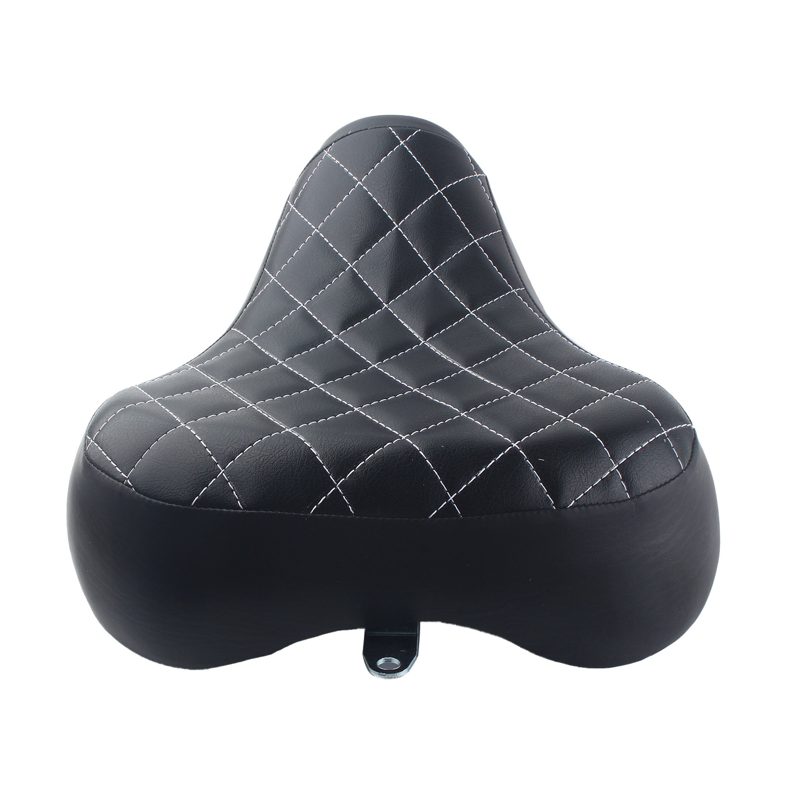 パーツ Harley Davidson vintage solo seat 1982-2003 Harley Sportster Solo Seat Black Dist Leather On The