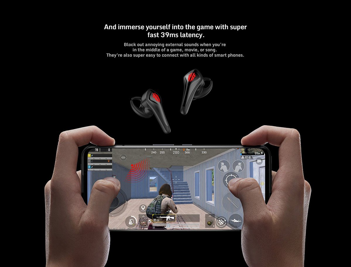 Red Magic Cyberpods TWS Gaming Earbuds True Wireless
