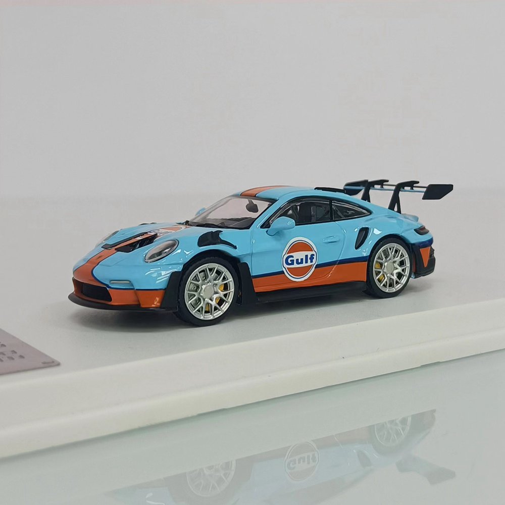 Porsche GT3 Gulfカラー ミニカー 1/64 LMLF 1:64 Porsche 911 992 GT3 RS Diecast Toys Car Models