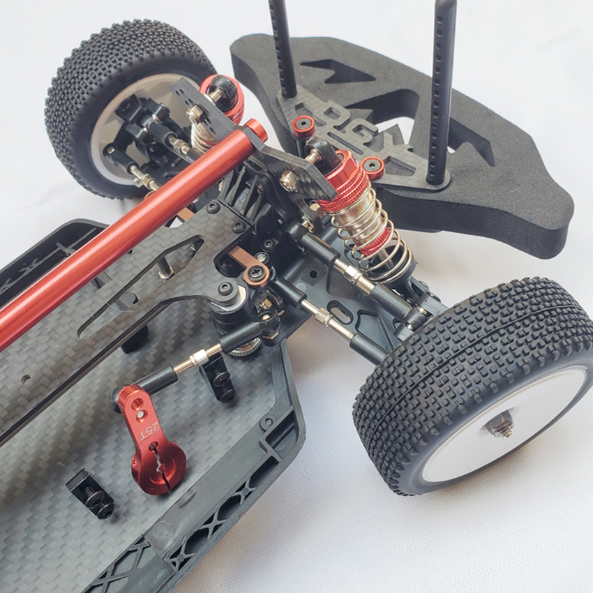 Upgraded Metal Carbon Fiber Chassis Frame Kit For 1/10 Rally