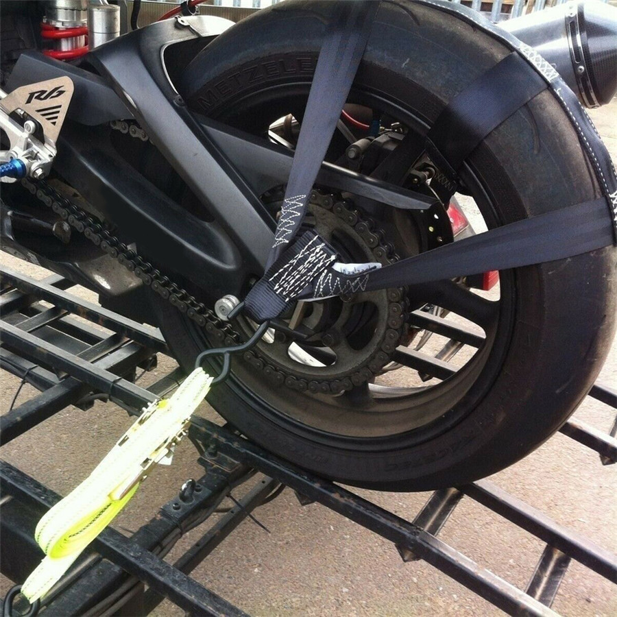 High Strength Polyester Motorcycle Rear Wheel Transport Bar Tie Down