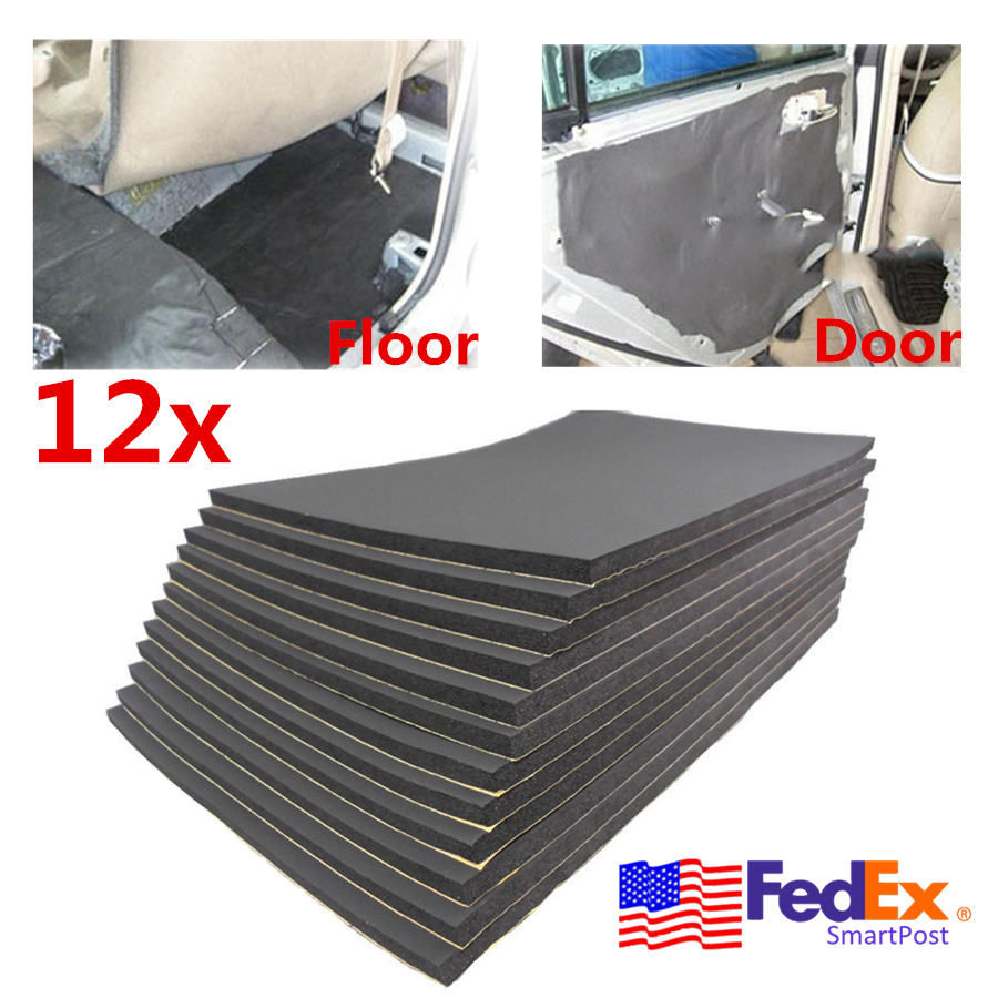 Car Sound Proofing Moisture Deadening Anti-Noise Insulation Heat Mat Door Panel