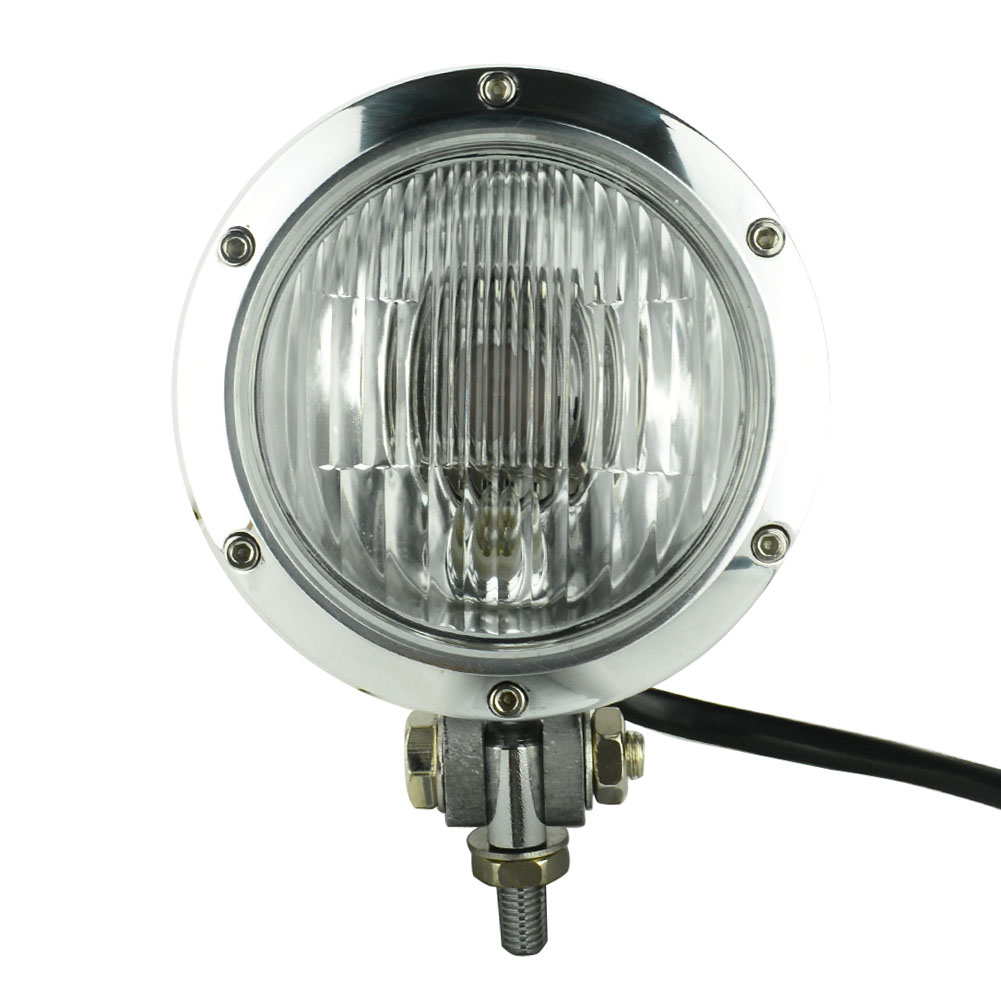 Motorcycle Vintage Head Lamp Headlight Clear Lens For Harley Sportster