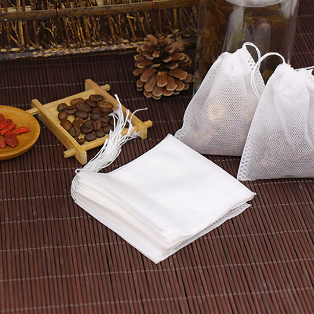 Assorted Sizes Non-woven Empty Tea Bags Loose Herbs Teabag with ...