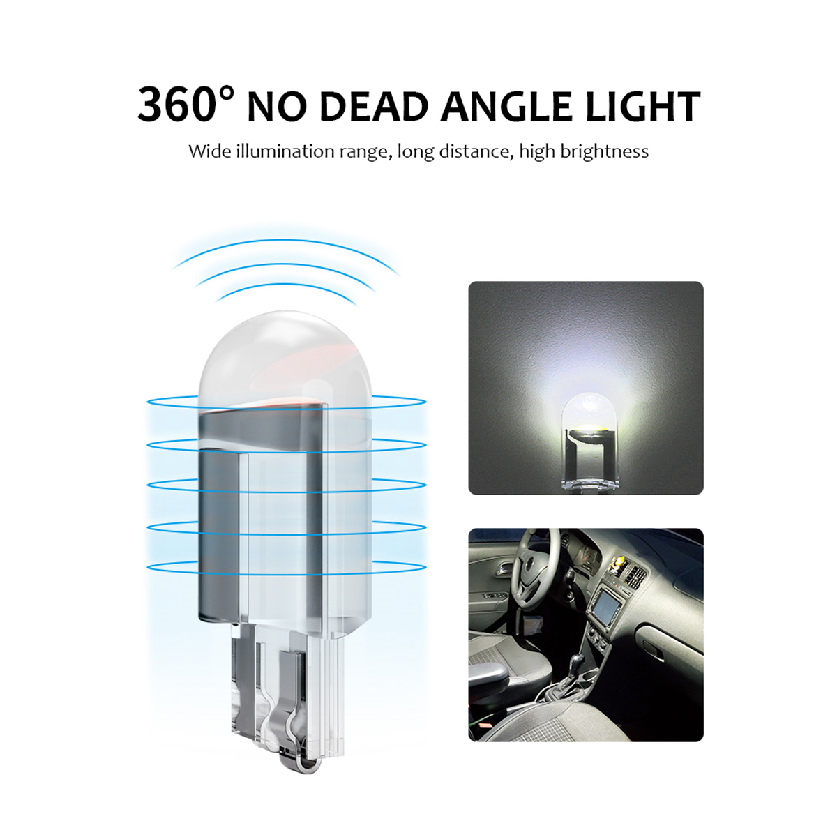 10 x T10 501 COB LED Car Side Light Bulbs W5W Sidelight Reading