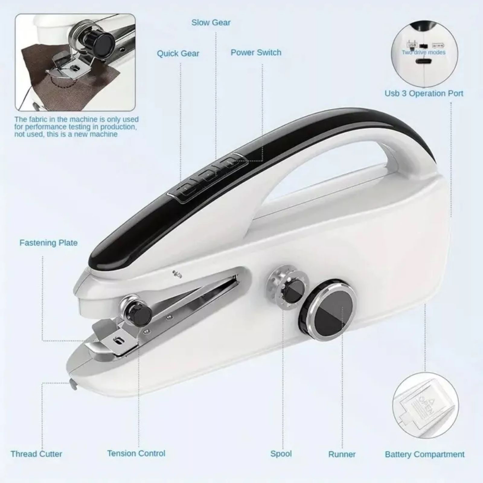 希少 LESS TAILOR ALL IN ONE SS VERSION Multi-function Sewing Machine W/Complete Accessory Kit Home