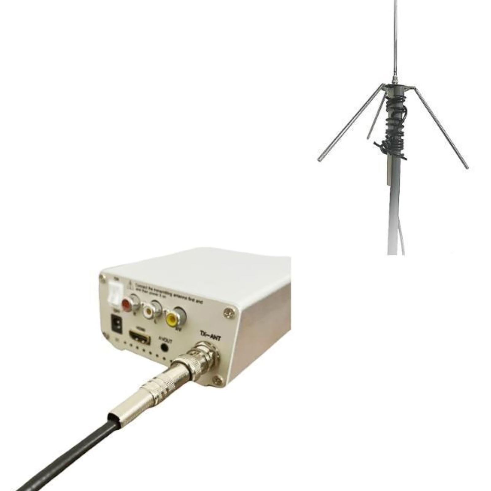 Analog TV Signal Transmitter GP Antenna VHF UHF HD AV Video