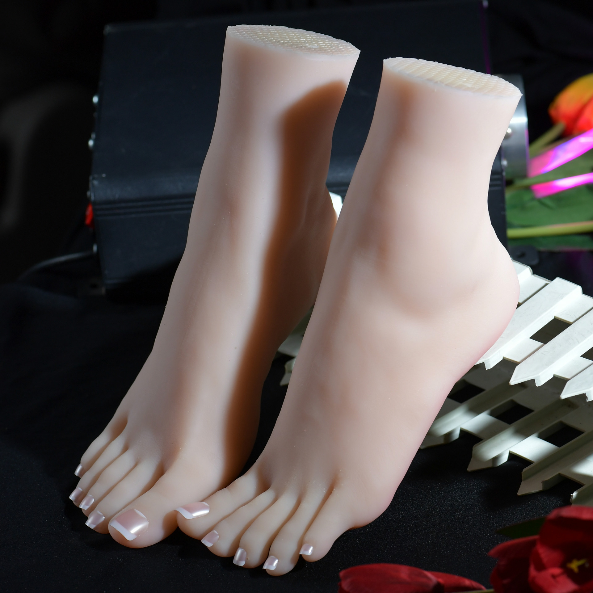 1pcs Lifelike Silicone Feet With Bone Female Foot Model Display Ebay