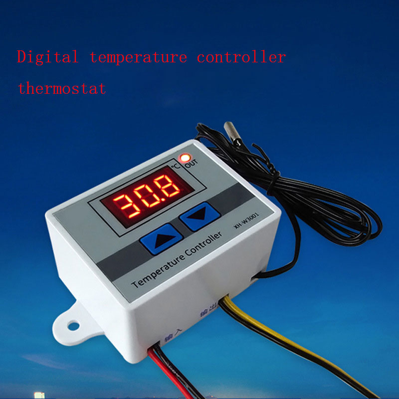 2x Digital Mikrocomputer Temperaturregler Thermostat Controller mit Sonde,