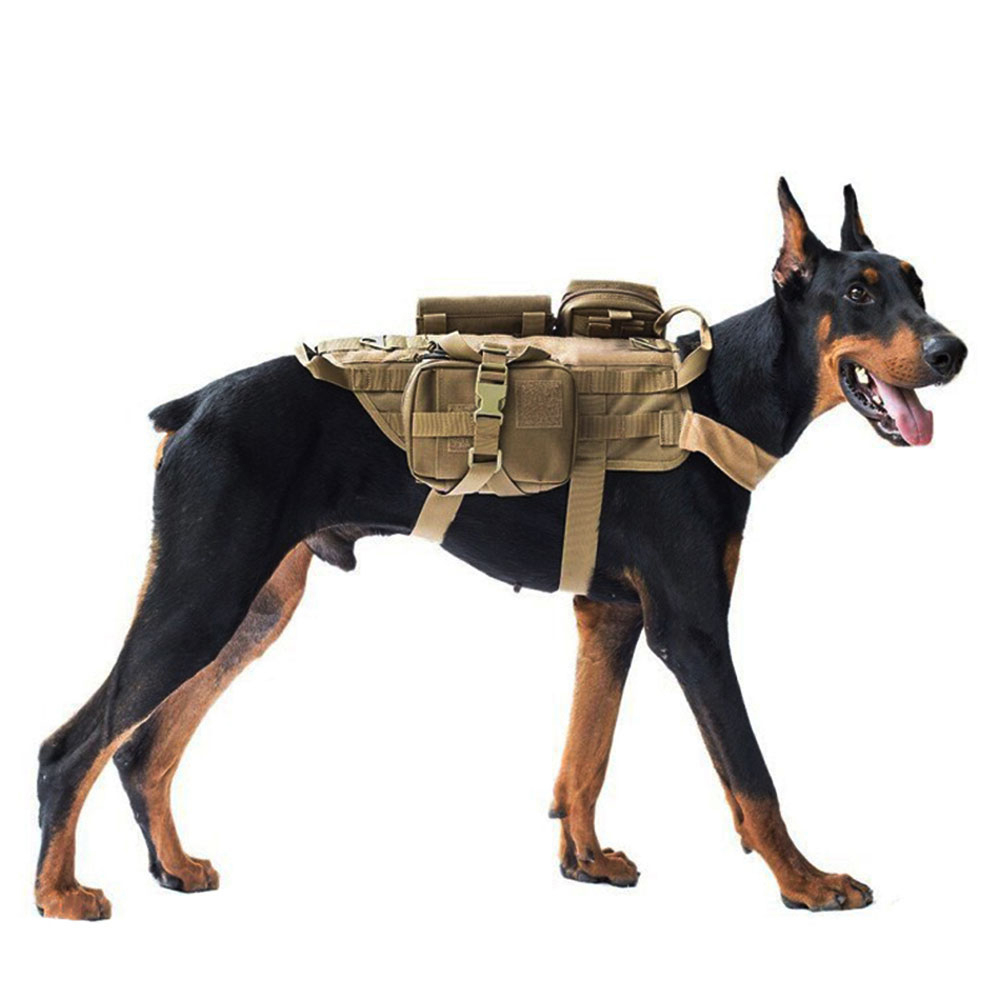 Dog Outdoor Vest Dog Tactical Vest Pitbull Military Army Dog Harness ...