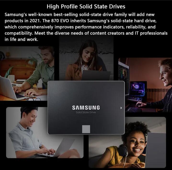 SAMSUNG SSD 870 EVO 250GB/500GB/1TB/2TB 2.5