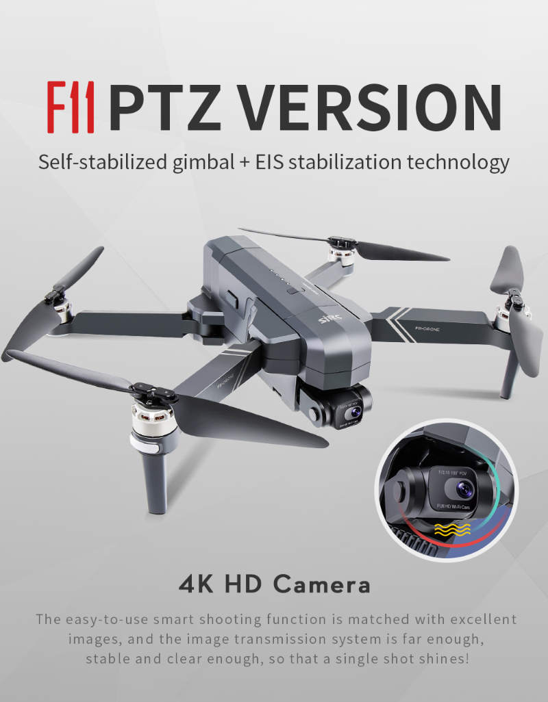 SJRC F11 4K Pro GPS Drone 5G Wifi FPV 4K HD Camera 50X Zoom
