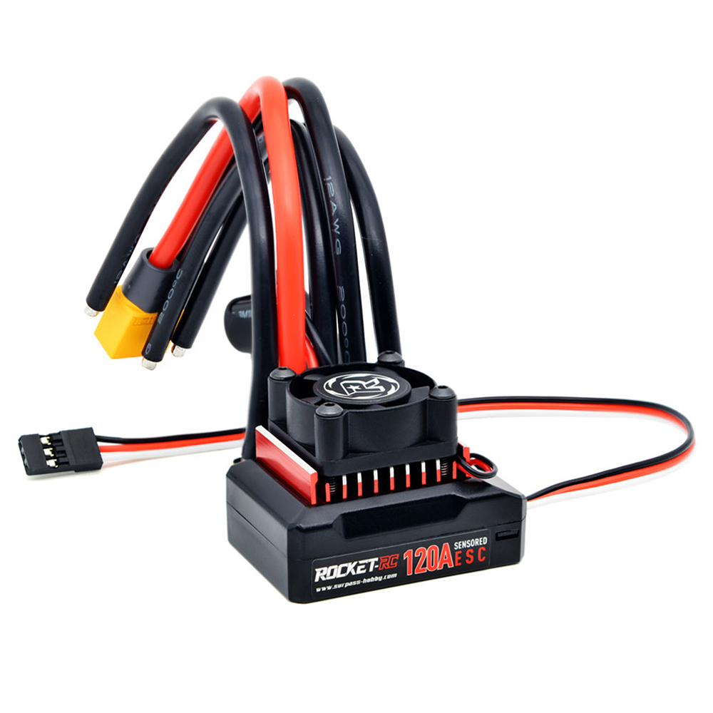 ROCKET RC 120A ESC と
13.5Tブラシレスモーターセット Rocket-RC 120A Sensored Brushless ESC 1/10 RC Car Truck