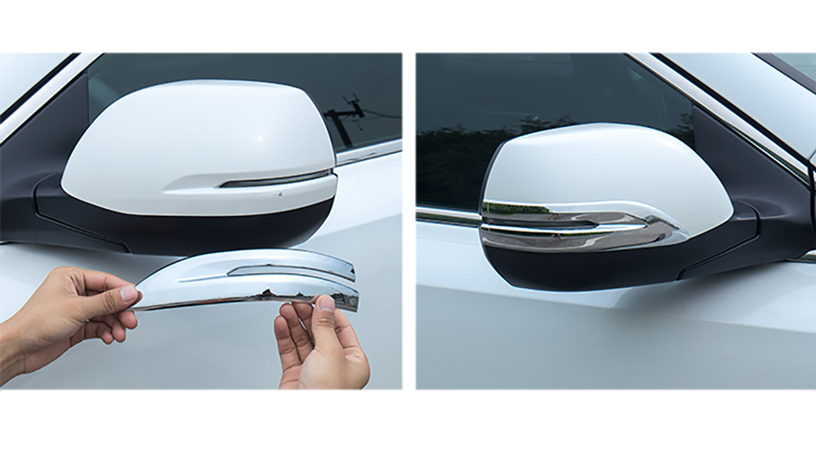 For Honda CRV CRV 20172021 Rear View Side Door Mirror Strip Trim ABS