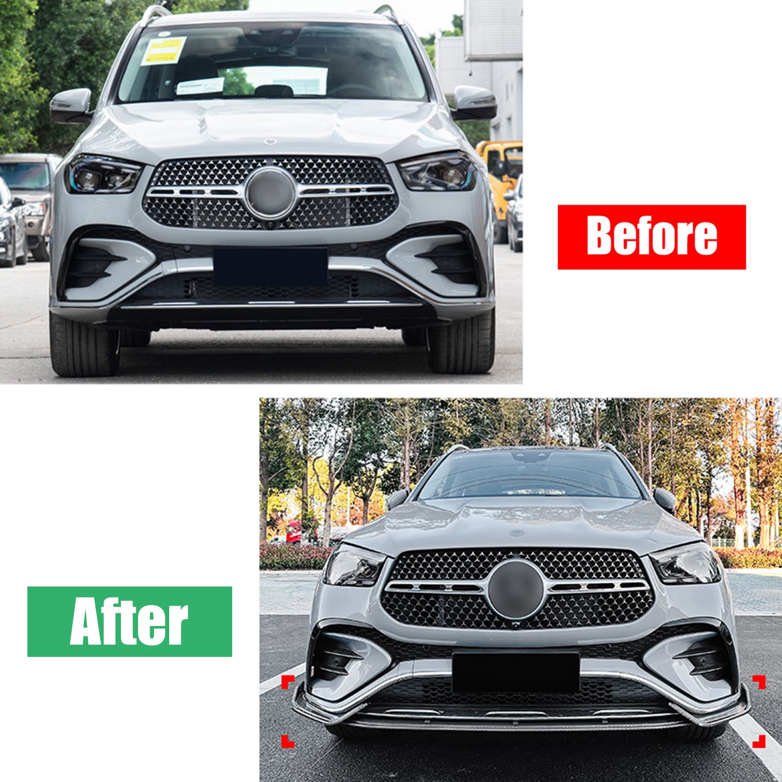 For Benz GLE Coupe AMG W167 C167 2024+Carbon Fiber ABS Front
