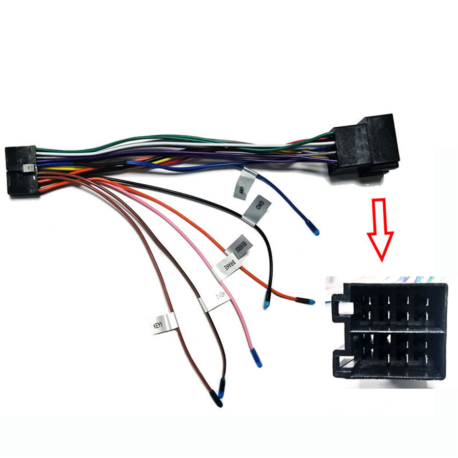 20 PIN Car Stereo ISO Wiring Harness Connector Adapter for standard