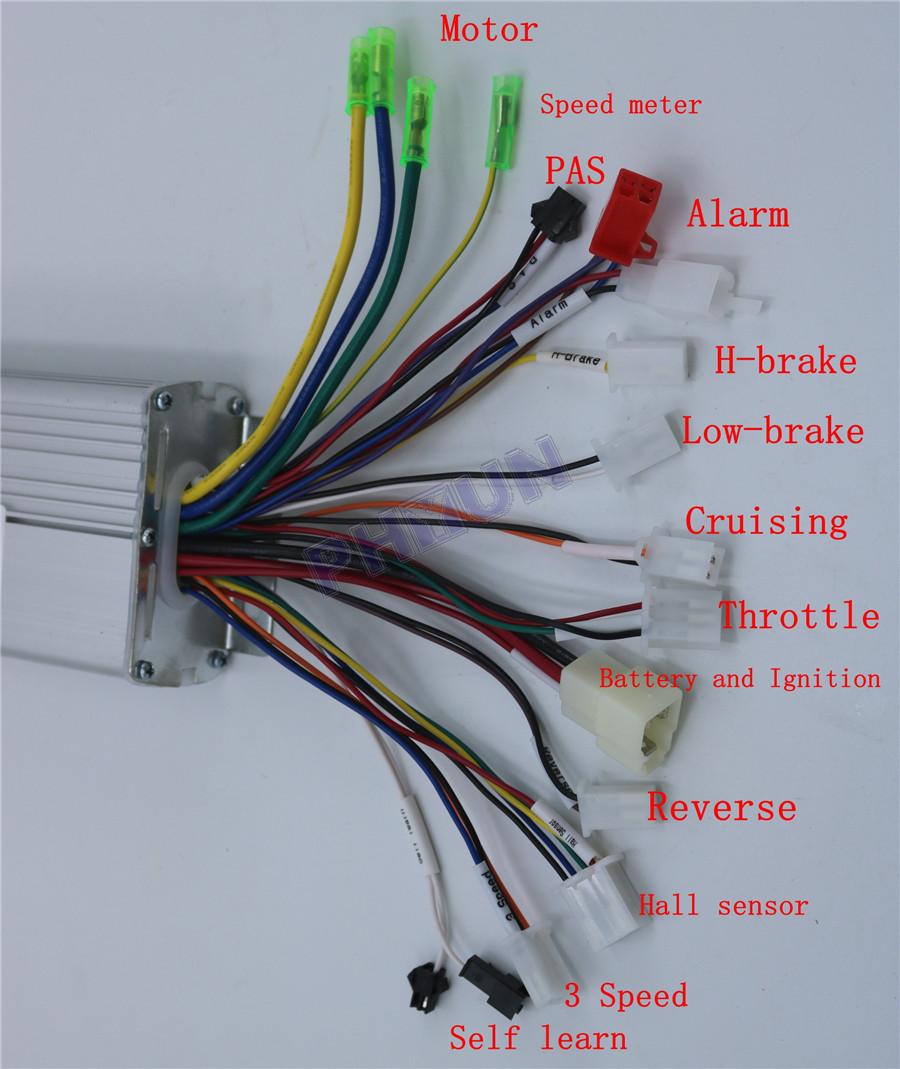 Intelligent brushless motor controller 36v 15a kugoo s3 схема подключения