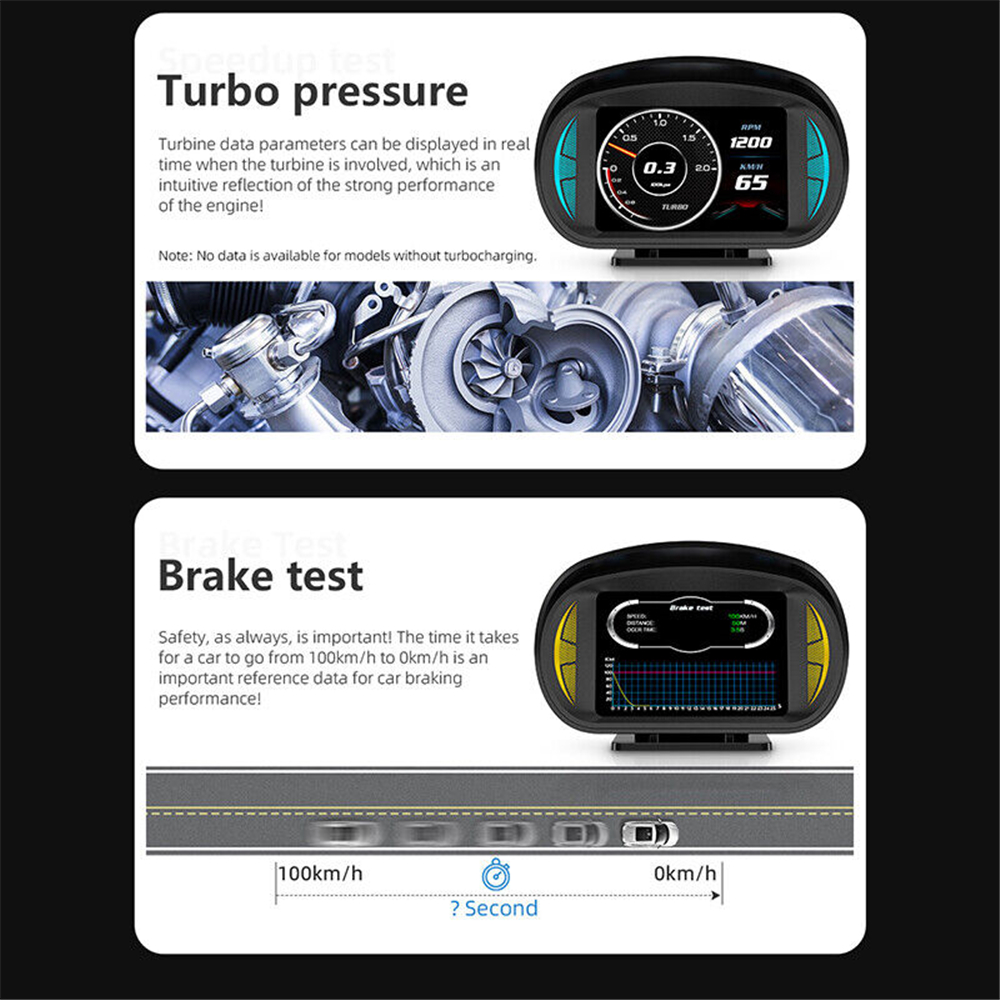 1pc Inclinometro Sensore Di Livello Liquido Del Veicolo HUD Gradiente  OBD+GPS Sistema Di Veicolo Fuoristrada In Tempo Reale Con Allarme  Velocitàometro E Temperatura Dell'acqua - Temu Italy