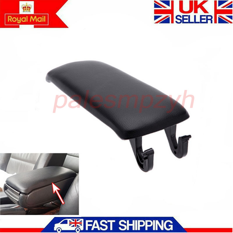 For Audi A4 S4 B6 A6 C5 00-06 Black Leather Armrest Center Console Lid Cover US
