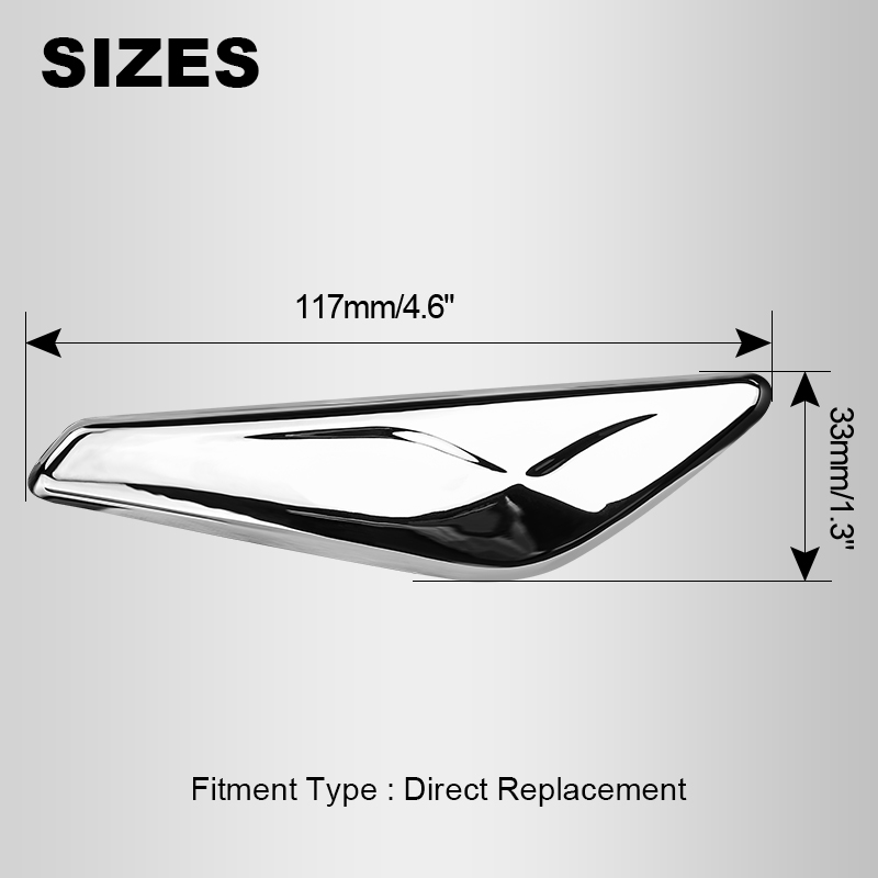 Front Right Side Fender Chrome Trim Finisher 51117338570 For BMW