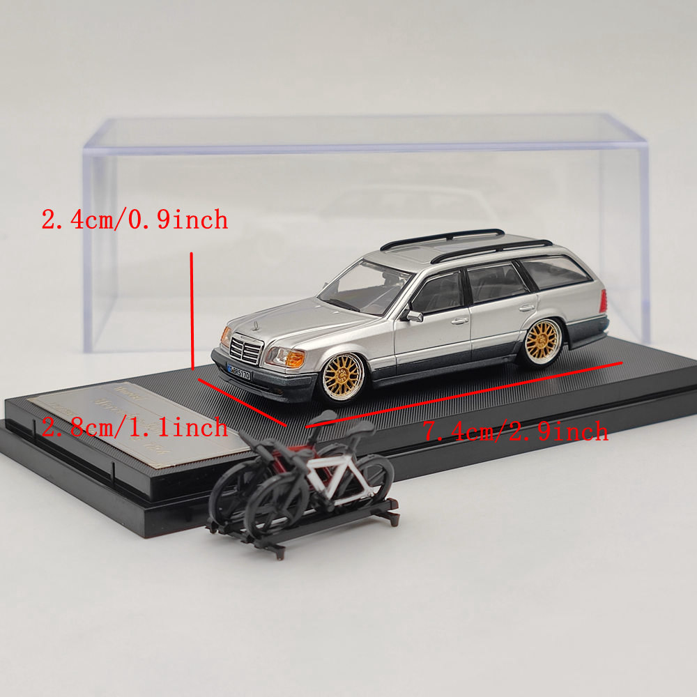 Mortal 1/64 Mercedes-Benz S124 Travel Edition Diecast Toy Models