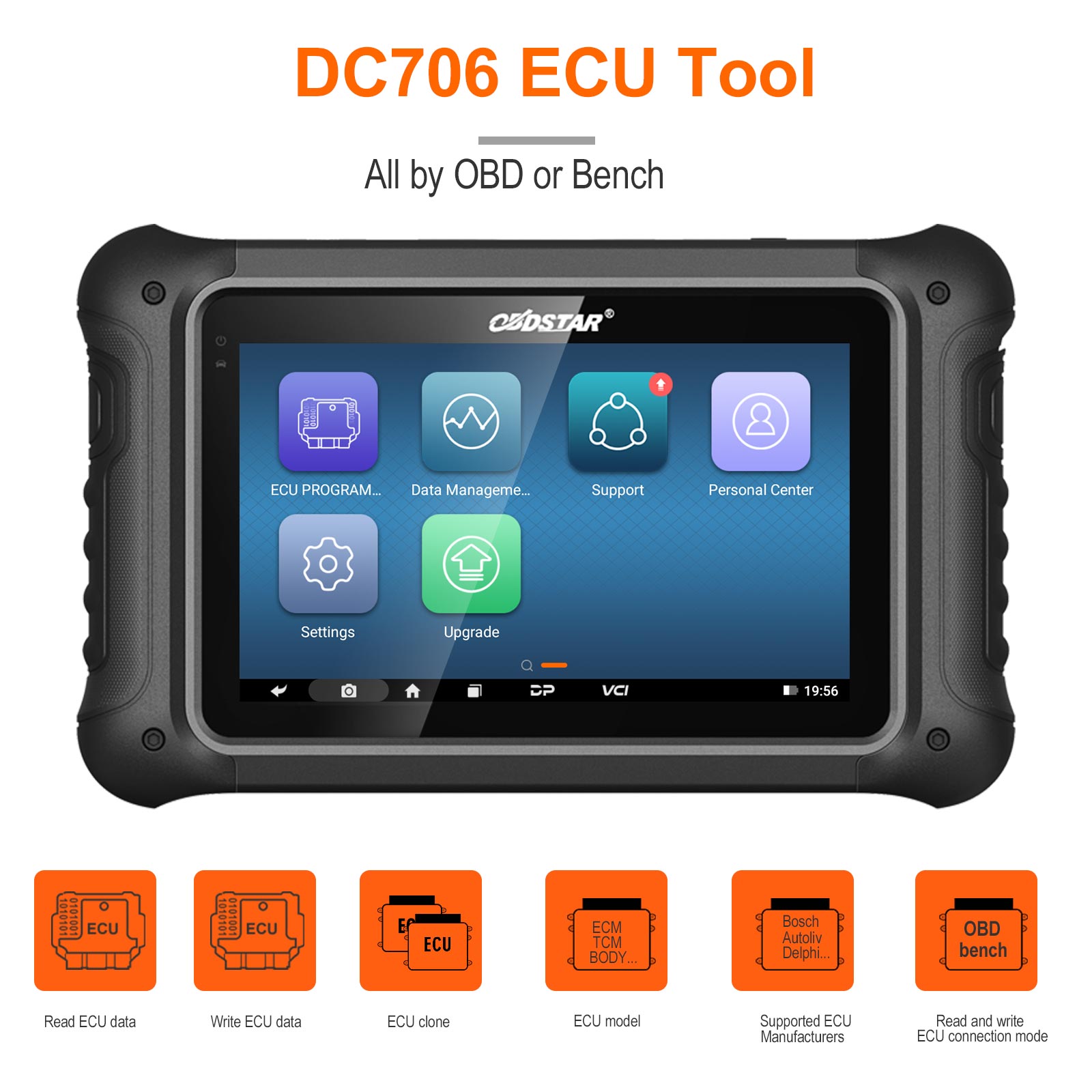 OBDSTAR DC706 EC.U Tool Full Version Plus MP001 KIT for Car and