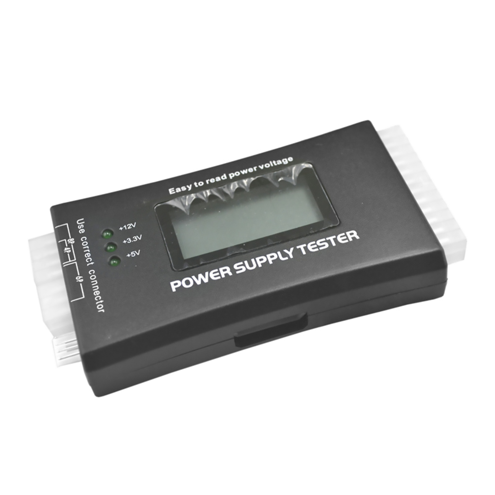 PC Computer LCD 20/24 Pin 4 PSU ATX BTX ITX SATA HDD Tester di alimentazione digitale Facile da usare