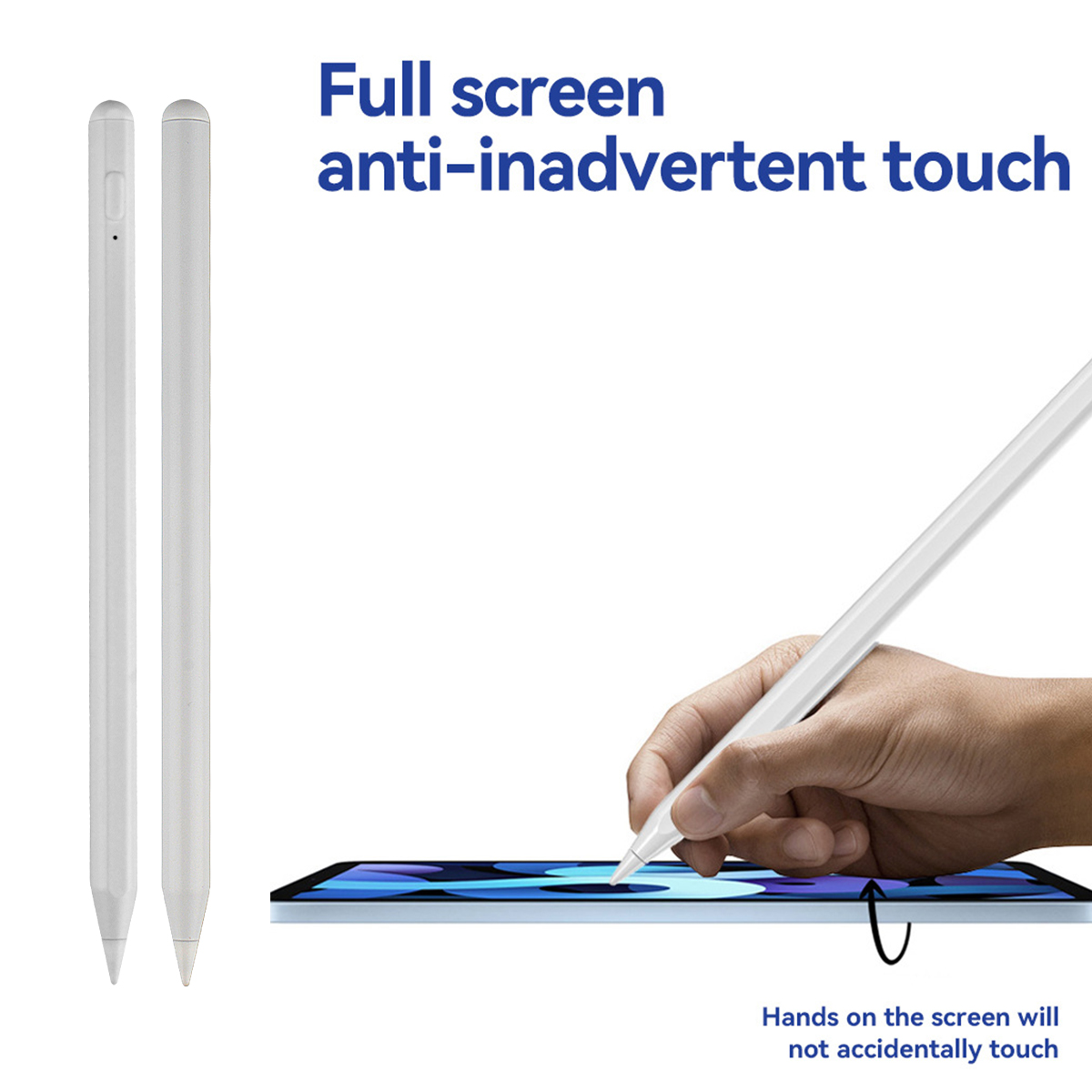 For Apple Pencil iPad 9/8/7/6th Gen, Air 5/4/3, iPad Pro