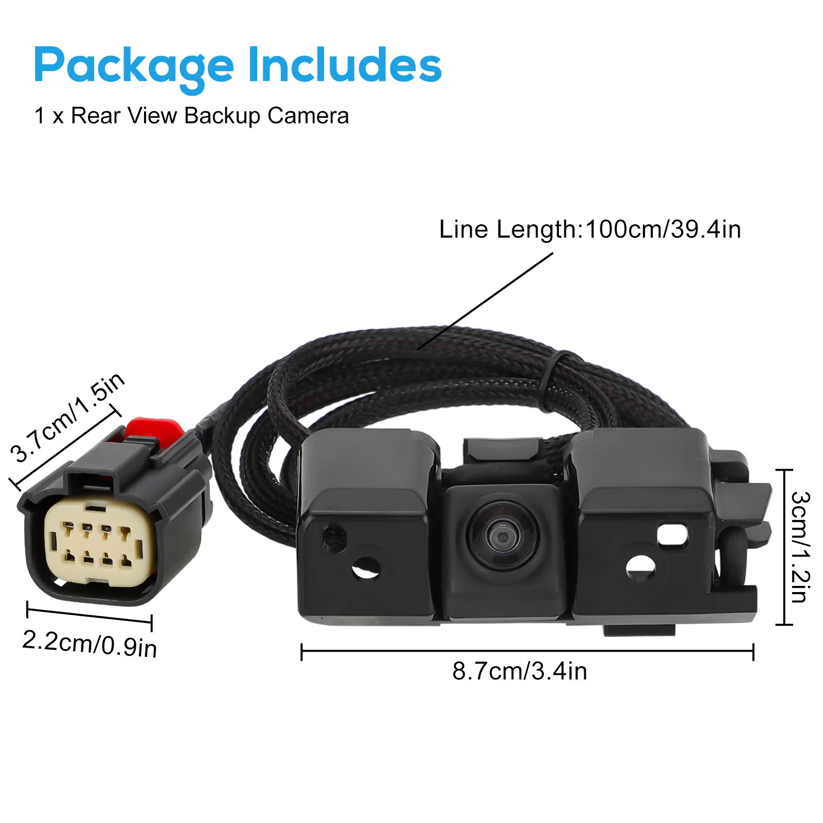 QIANGHAN HD Backup Camera For 2016-2019 Chevy Silverado & GMC Sierra HD – 84079952 3 thumbnail image