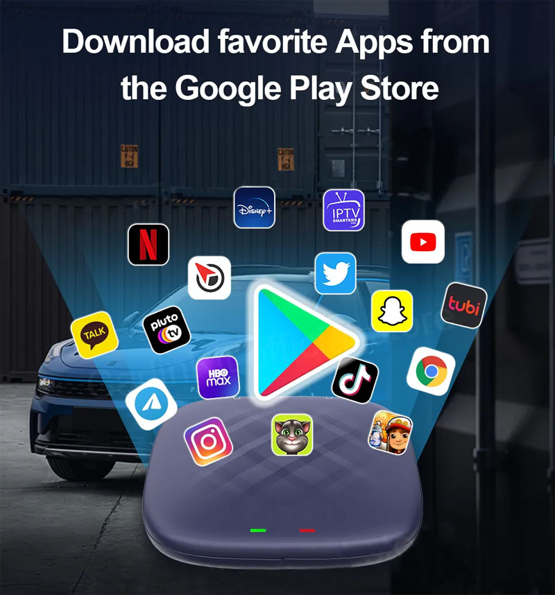 8+128G CPC200-TBOX PLUS Wireless Carplay AI Box Android Car