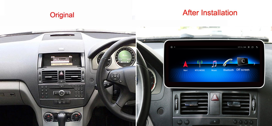 Mercedes C-Klasse W204 Android 11.0 Autoradio GPS Navigationsysteme mit  Octa-Core 8GB+128GB Touchscreen - 8 Android 11 Autoradio DVD Player GPS  Navigation für Mercedes W204 (Ab 2007)