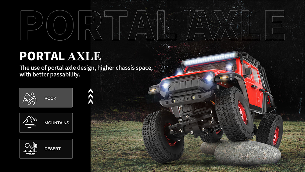 Wltoys XK 2428 2.4G 4WD 30KM/h LED Headlight RC Off-Road 1